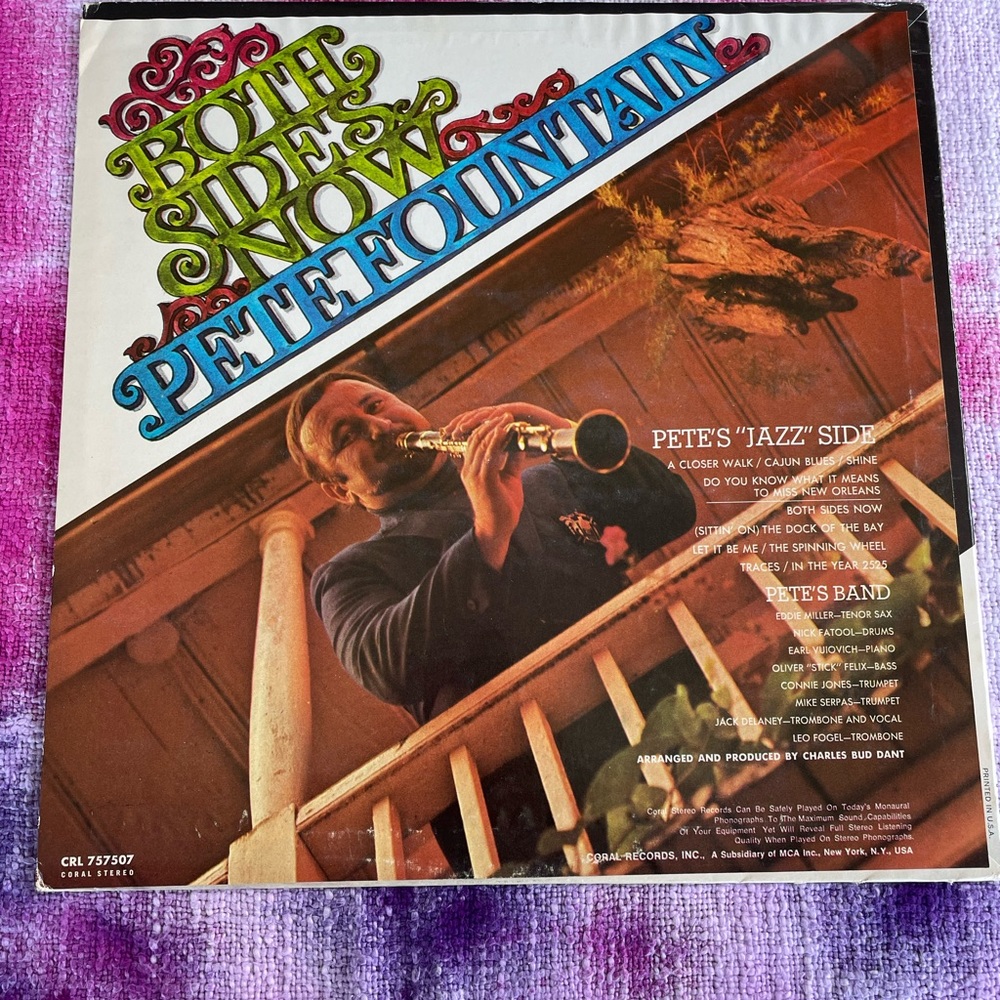 Pete Fountain Both Sides Now Record Vinyl